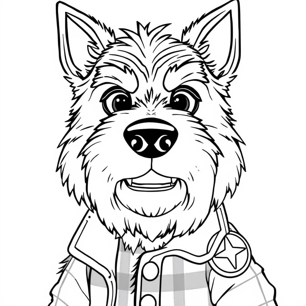 Coloriage Investigateur Mcflare London Animal Kingdom - Mystery lane à imprimer