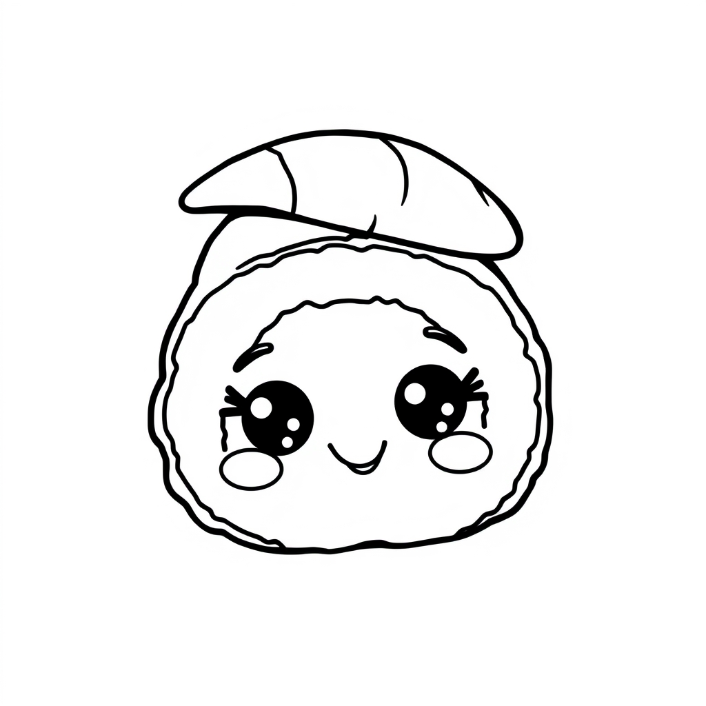 Coloriage Japonaise Nourriture - Kawaii nourriture à imprimer
