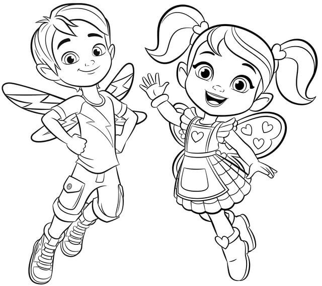 Coloriage Jasper Butterbeans Café Enchanté - Butterbean's Café enchanté à imprimer