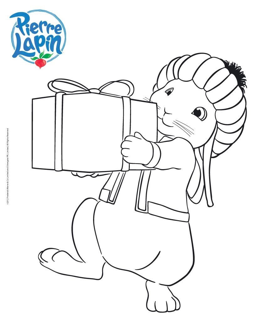 Coloriage Jeannot Le Cousin De Pierre Lapin - Pierre lapin à imprimer