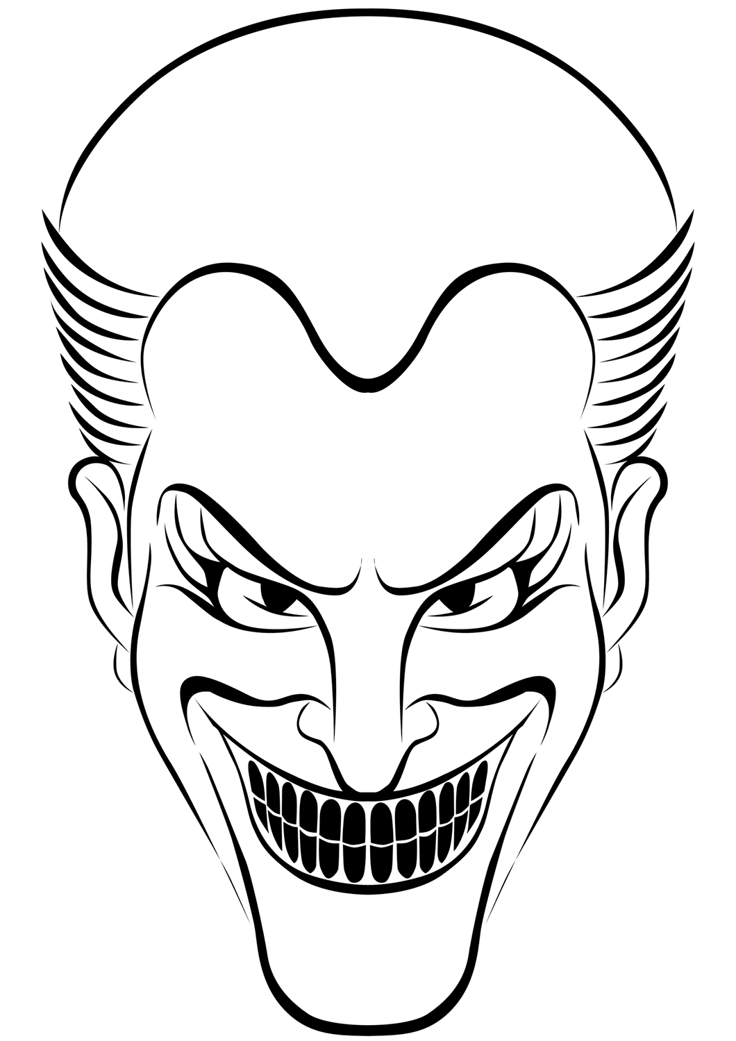 Coloriage Joker Halloween - Halloween à imprimer