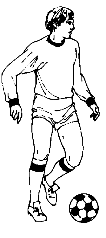 Coloriage Joueur Foot - Football à imprimer
