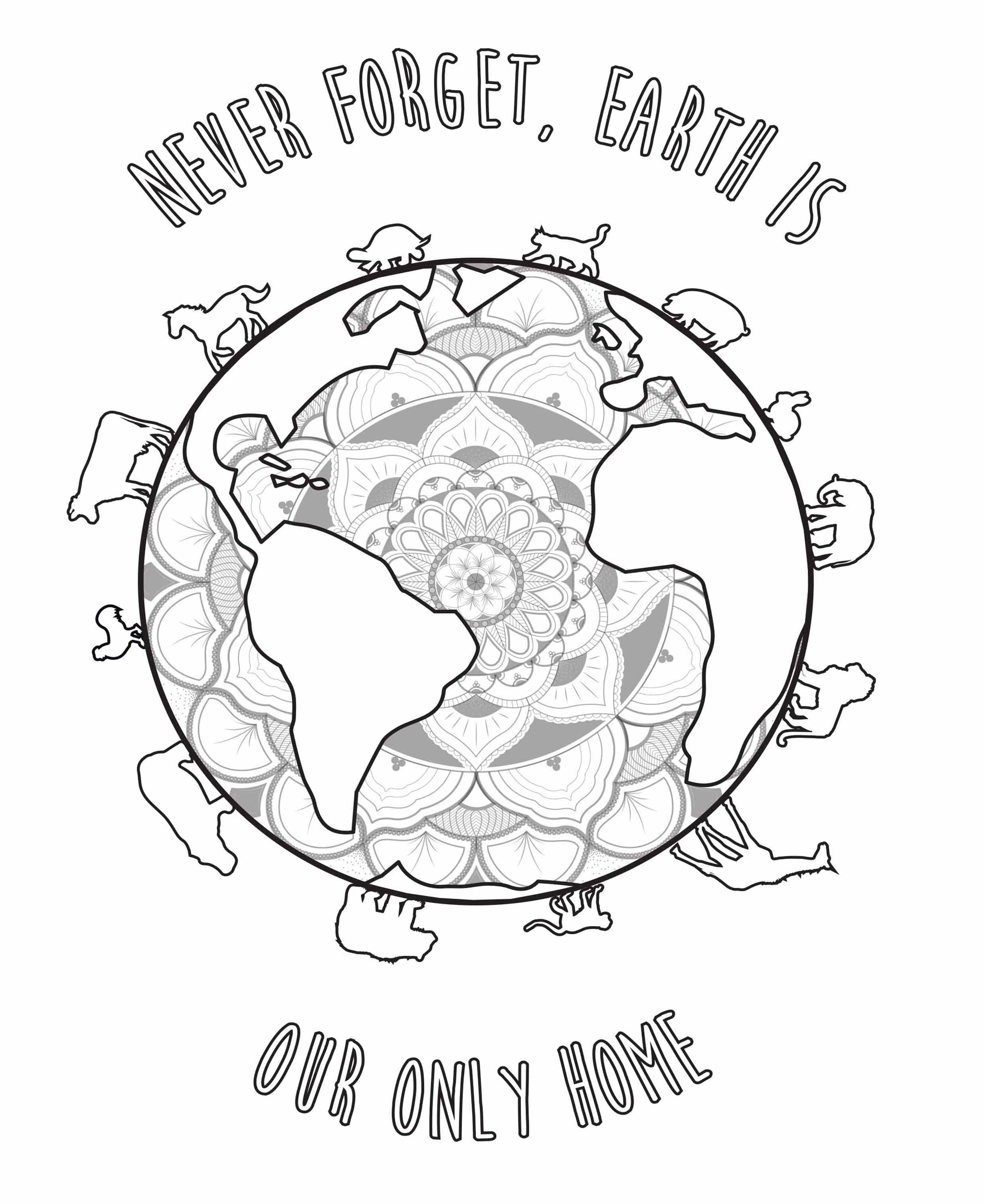 Coloriage Jour Terre Par Louise - Jour de la Terre à imprimer