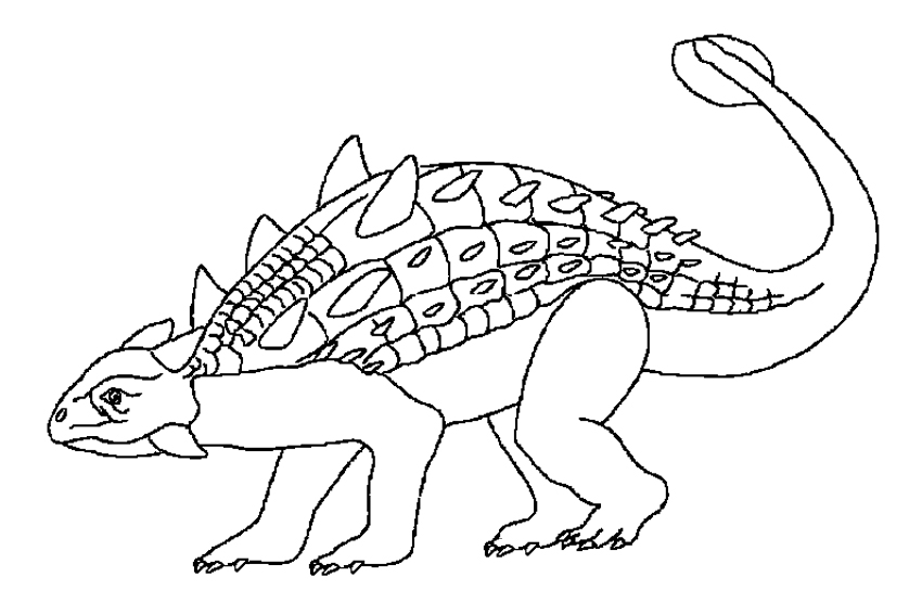 Coloriage Créature préhistorique de Jurassic Park - Jurassic world park à imprimer