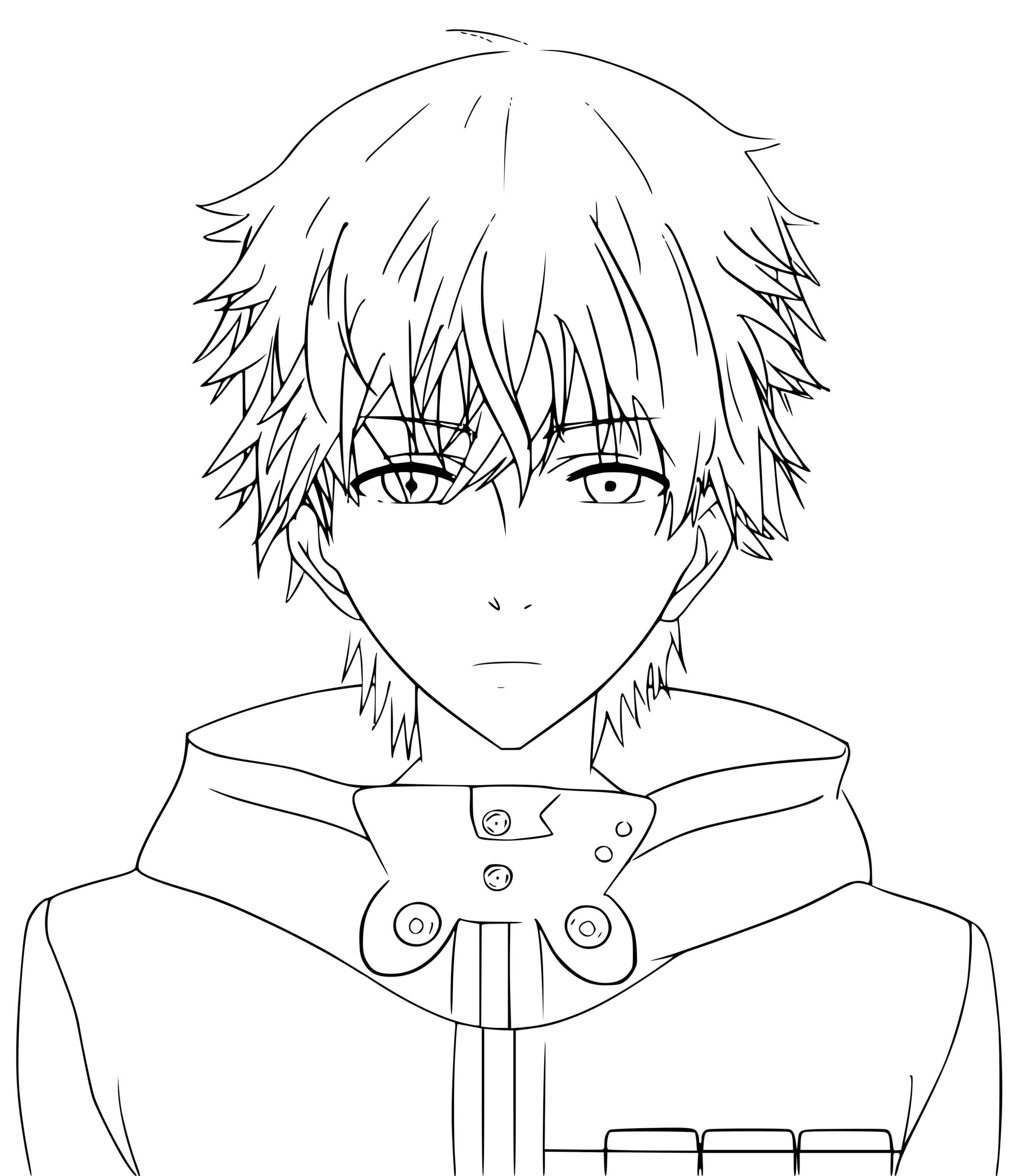 Coloriage Ken Kaneki Father Of Ichika - Tokyo ghoul à imprimer