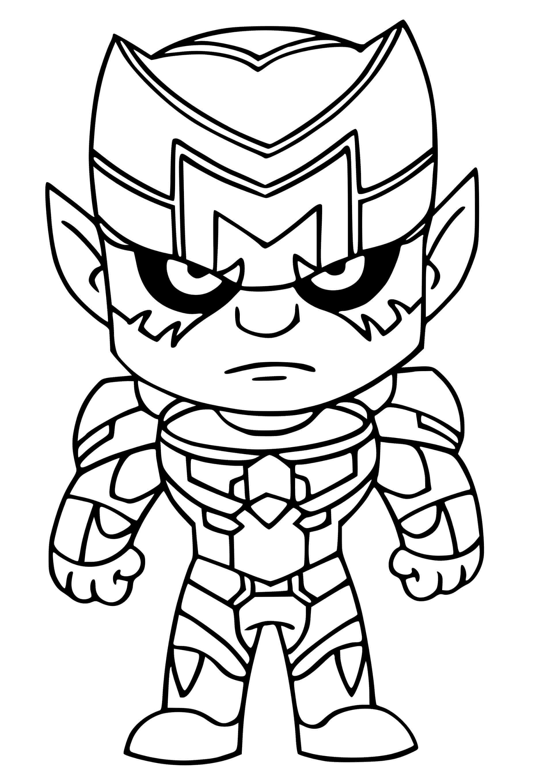 Coloriage Kymera de Fortnite Saison 7 - Fortnite à imprimer