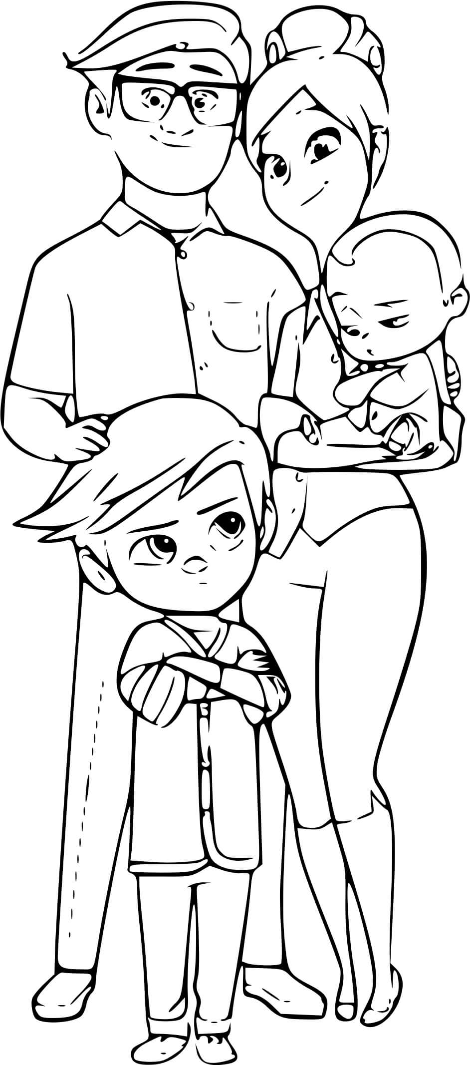 Coloriage Baby boss