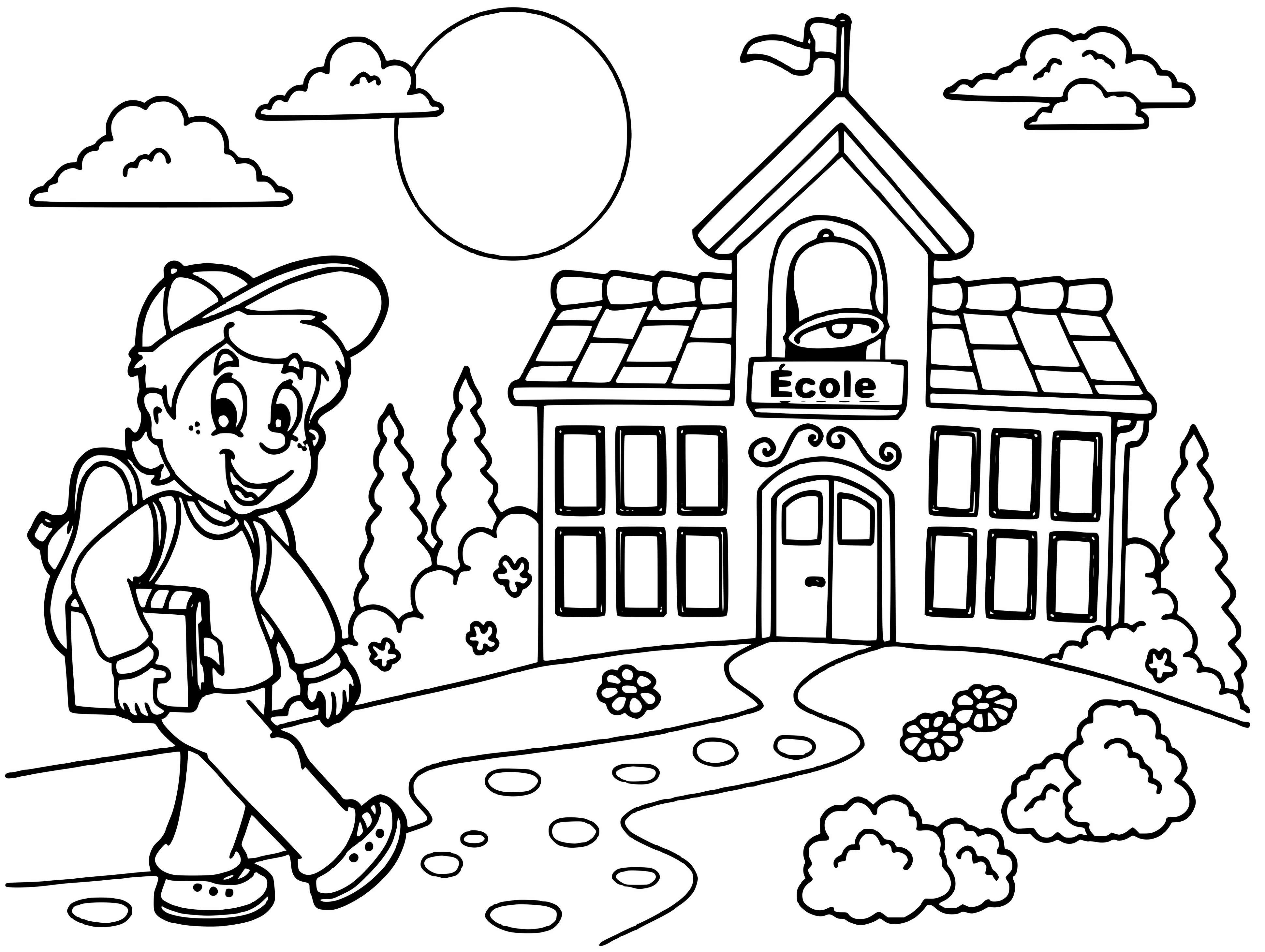Coloriage La Rentrée Scolaire Maternelle - Rentrée scolaire à imprimer