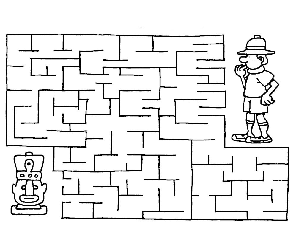 Coloriage Labyrinthe Jeux 17 - Jeux à imprimer à imprimer
