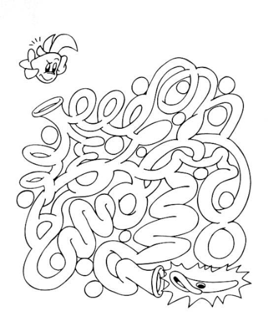 Coloriage Labyrinthe Jeux Poisson Nemo - Jeux à imprimer à imprimer