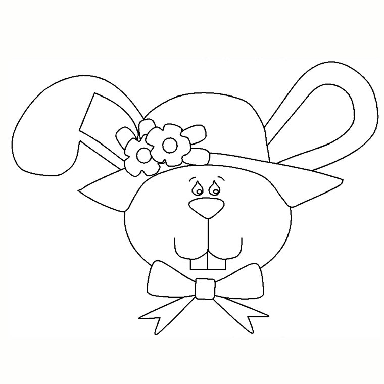 Coloriage Lapin Belier - Animaux à imprimer