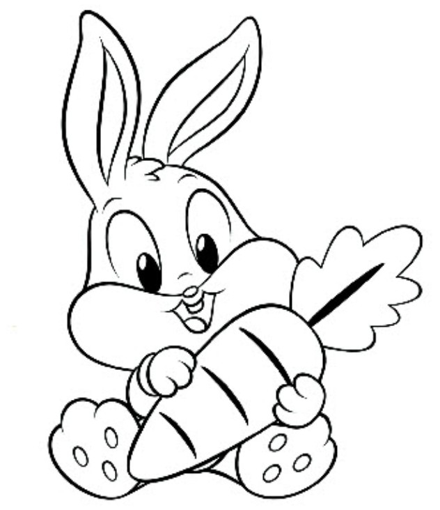 Coloriage Lapin Disney Pâques - Alphabet disney à imprimer