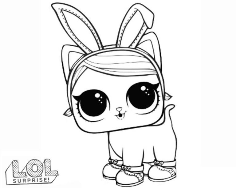 Coloriage Lapin Lol Animal Surprise Animaux - Poupée LOL Surprise Hair Goals à imprimer