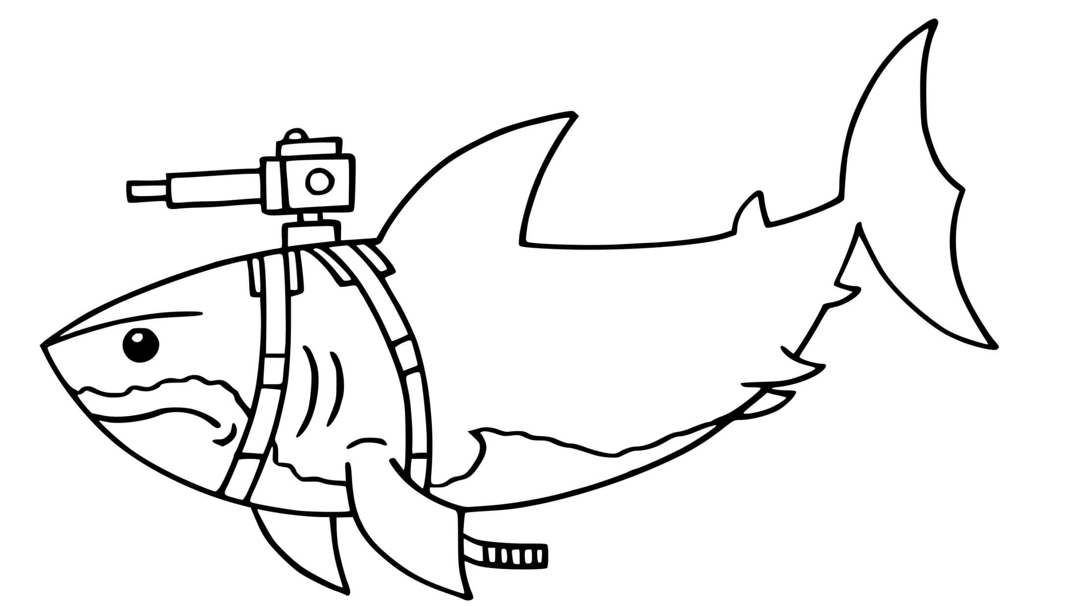 Coloriage Laser Chomp Glider - Fortnite à imprimer