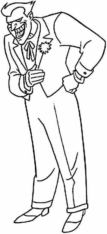 Coloriage Le Joker - Batman à imprimer
