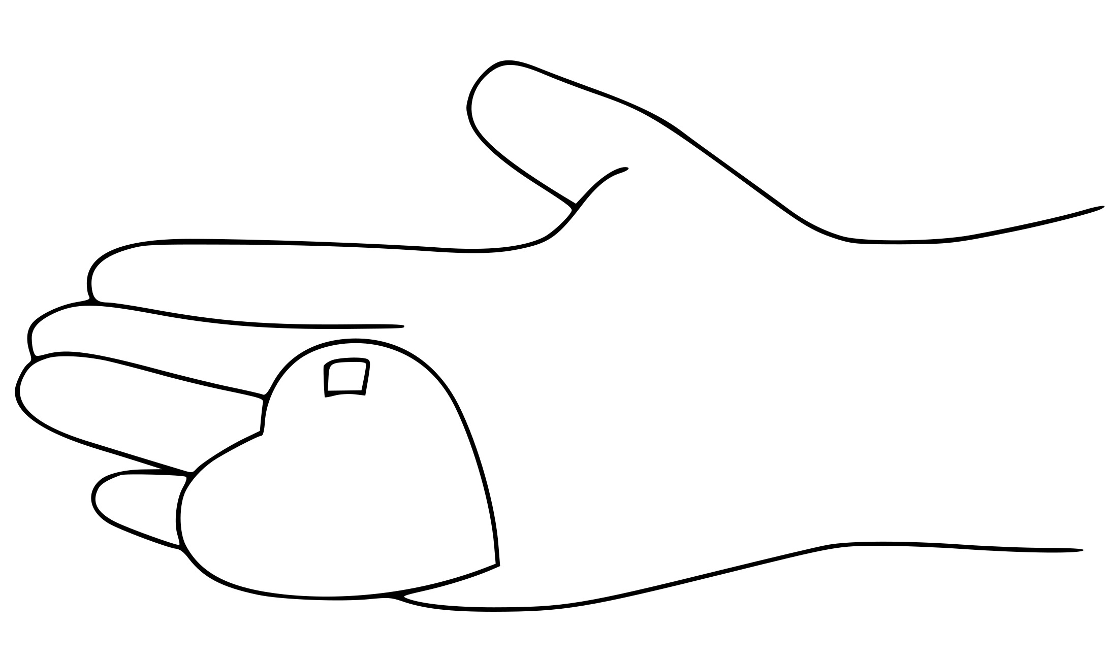 Coloriage Le Cœur Sur La Main - Maternelle à imprimer