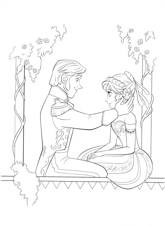 Coloriage Le Prince Hans - La Reine des neiges à imprimer