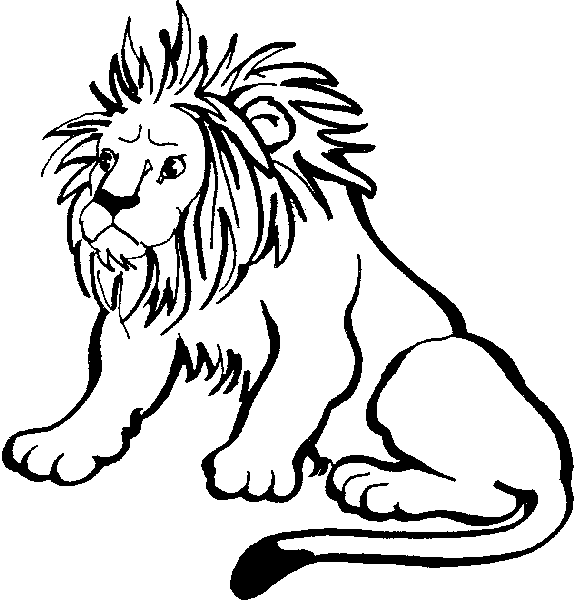Coloriage Le Roi De La Jungle Le Lion - Lion à imprimer