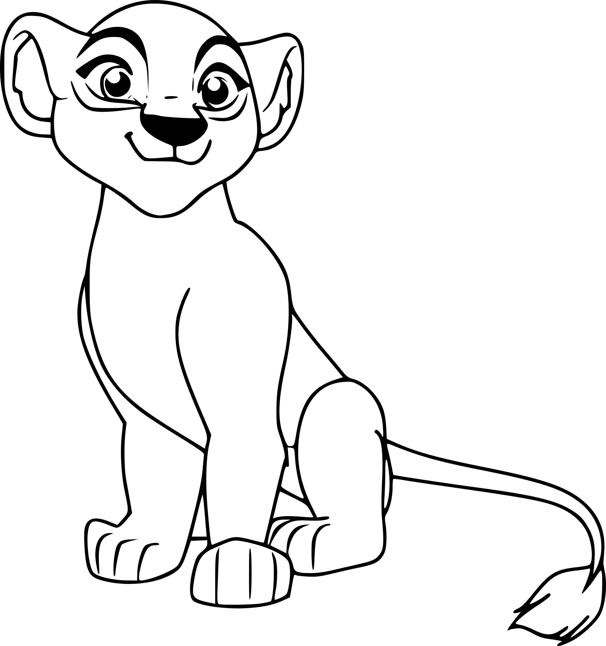 Coloriage Le Roi Lion Sarabi - Roi lion à imprimer