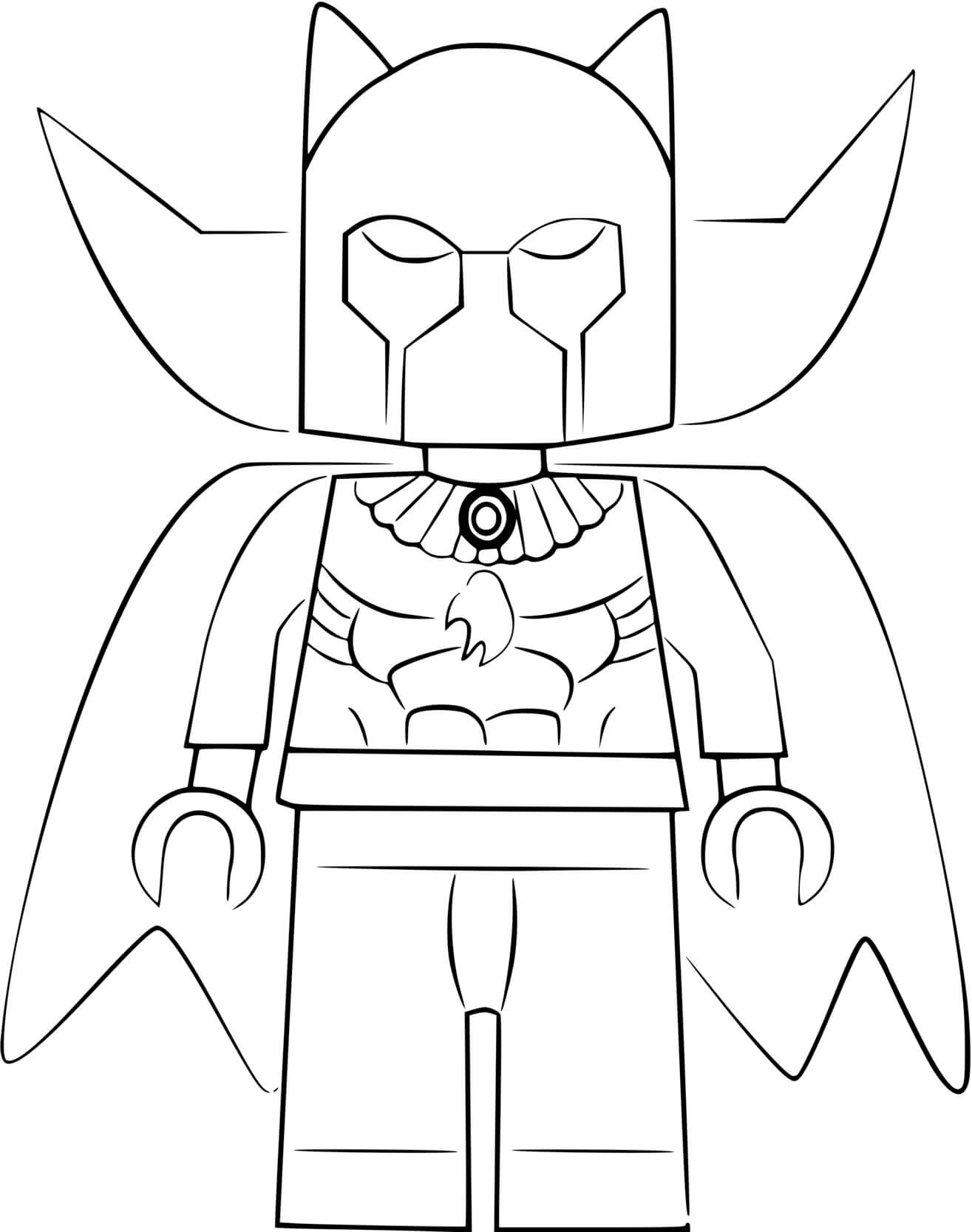 Coloriage Lego Black Panther - Black panther à imprimer