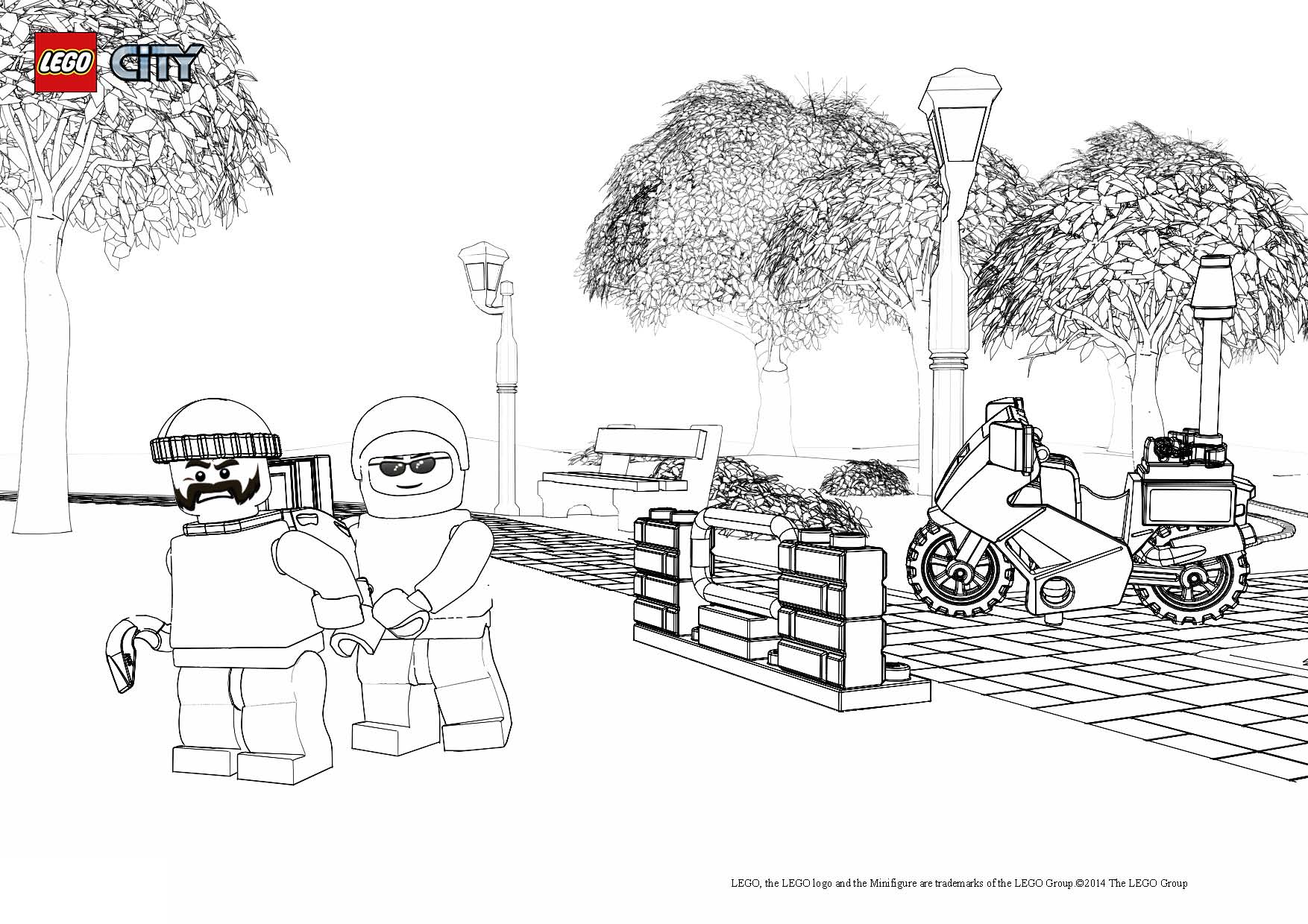 Coloriage Lego City Policier - Lego à imprimer