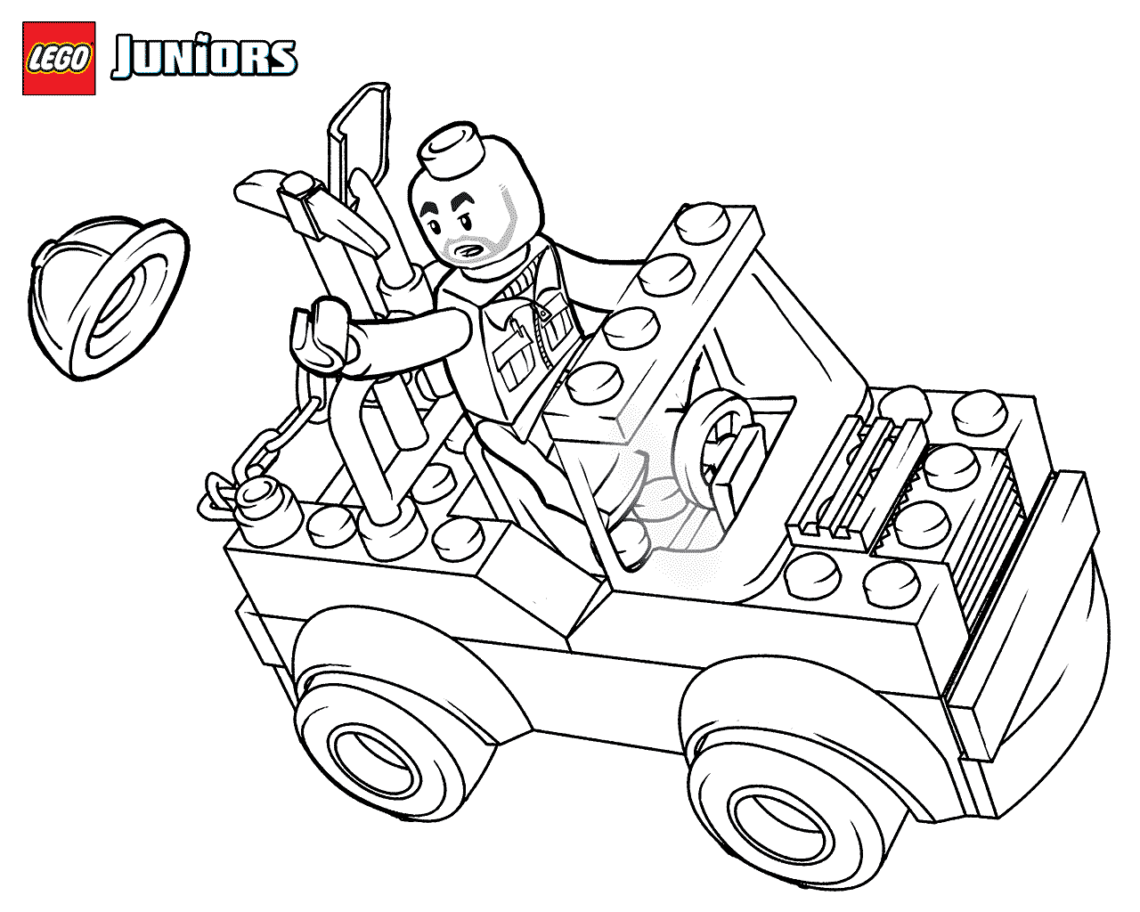 Coloriage Lego Construction Mini Truck - Lego junior à imprimer