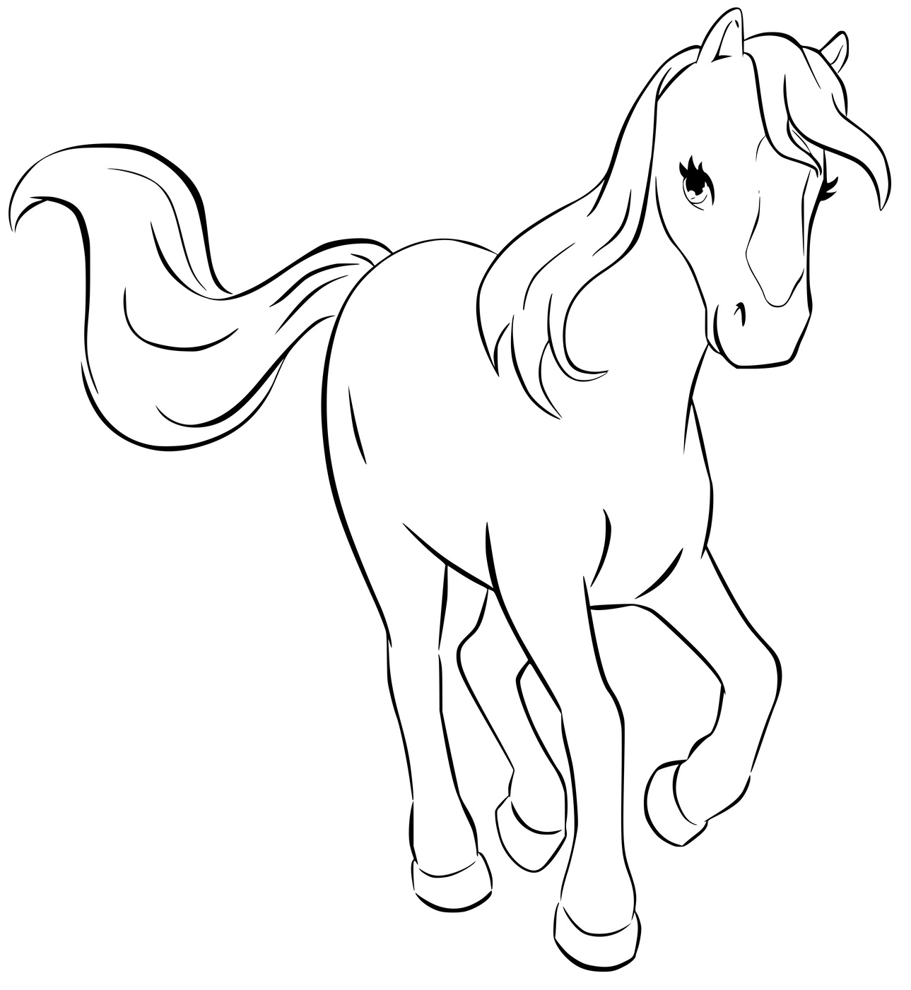 Coloriage Lego Friends Cheval - Lego friends à imprimer