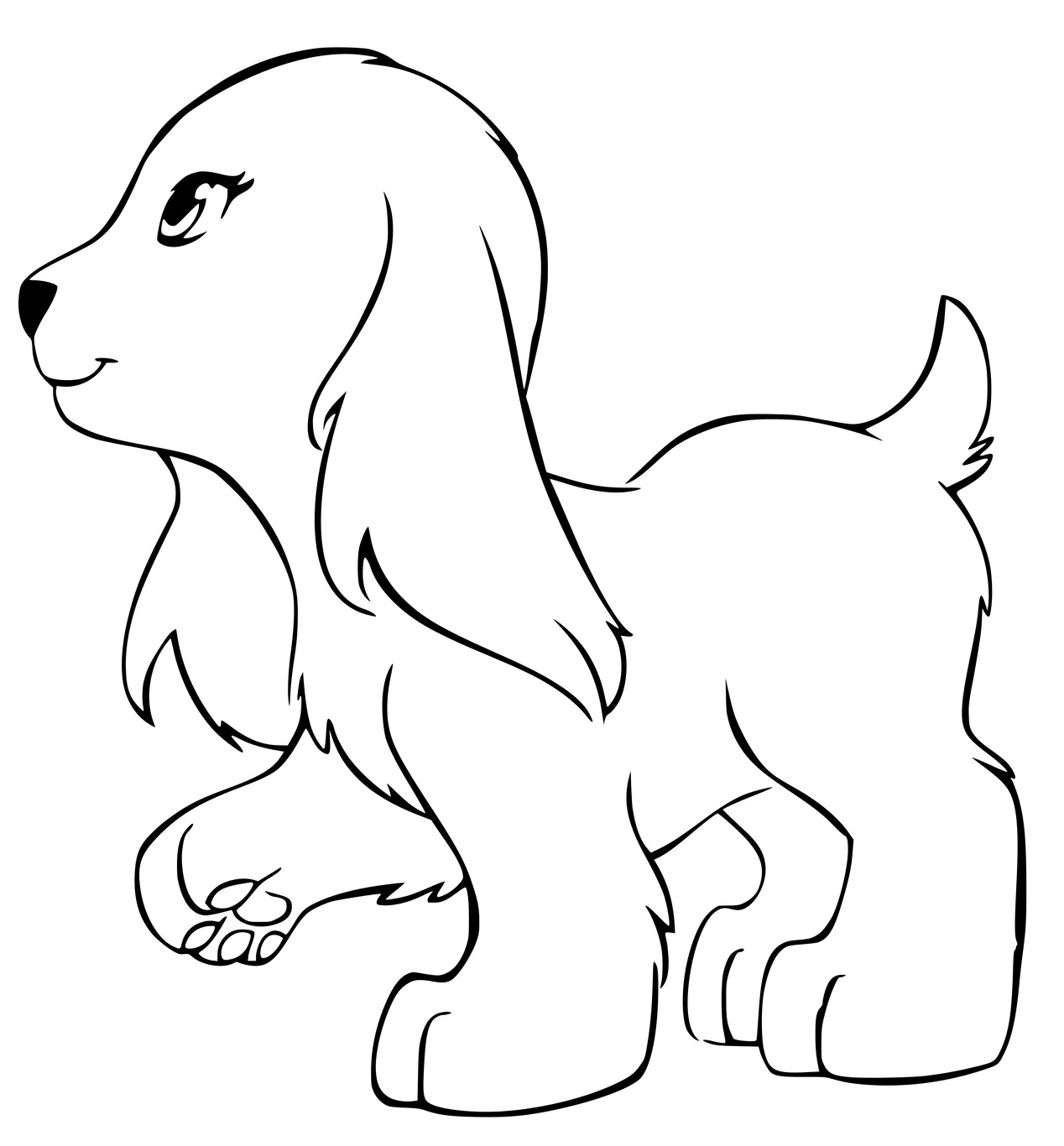 Coloriage Chien fidèle Lego Friends - Lego friends à imprimer