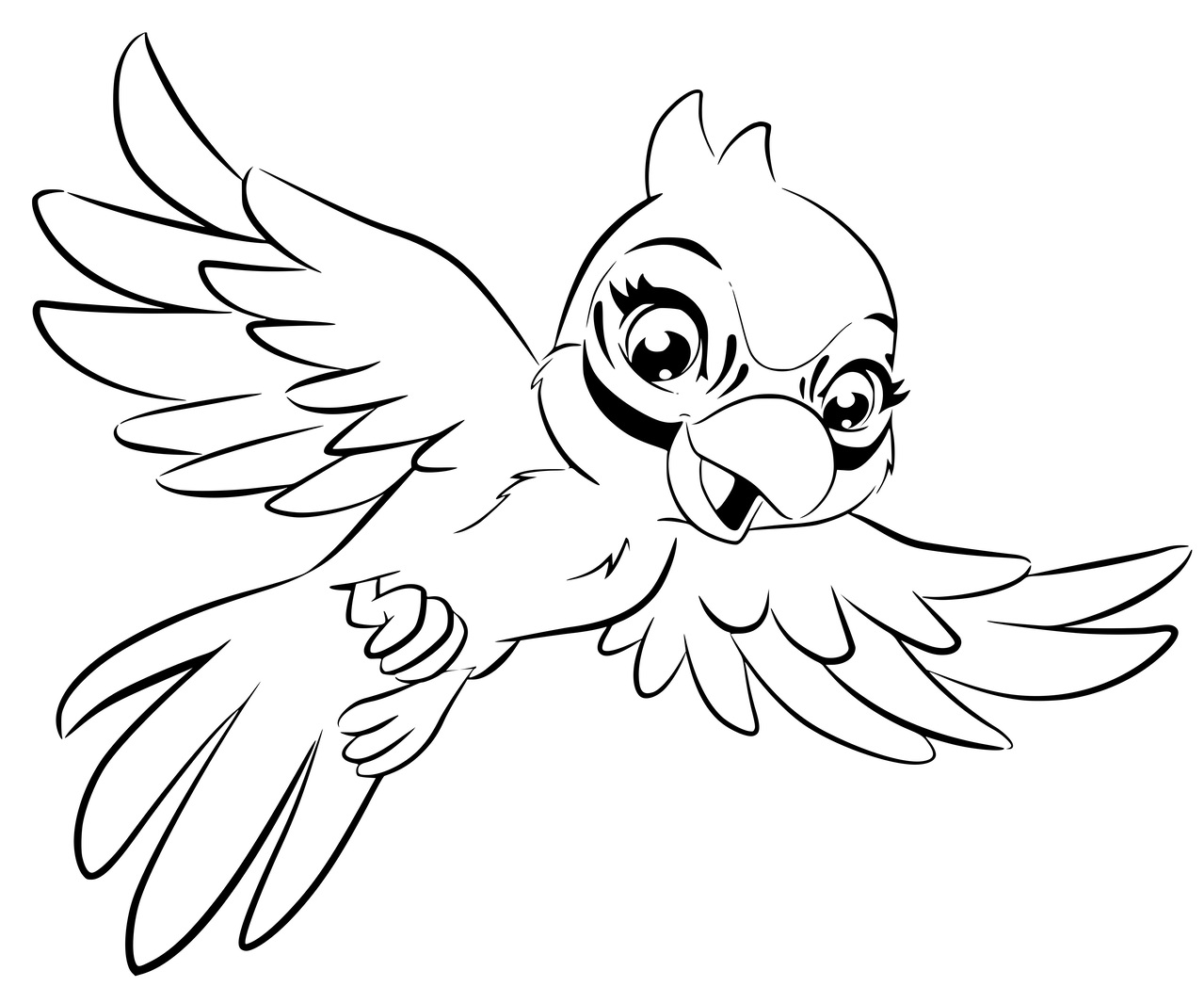 Coloriage Lego Friends Perroquet - Lego friends à imprimer