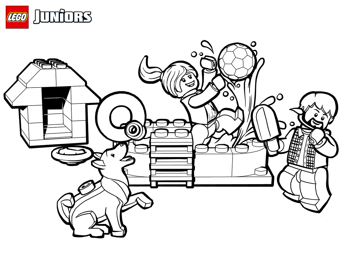 Coloriage Lego Fun - Lego junior à imprimer