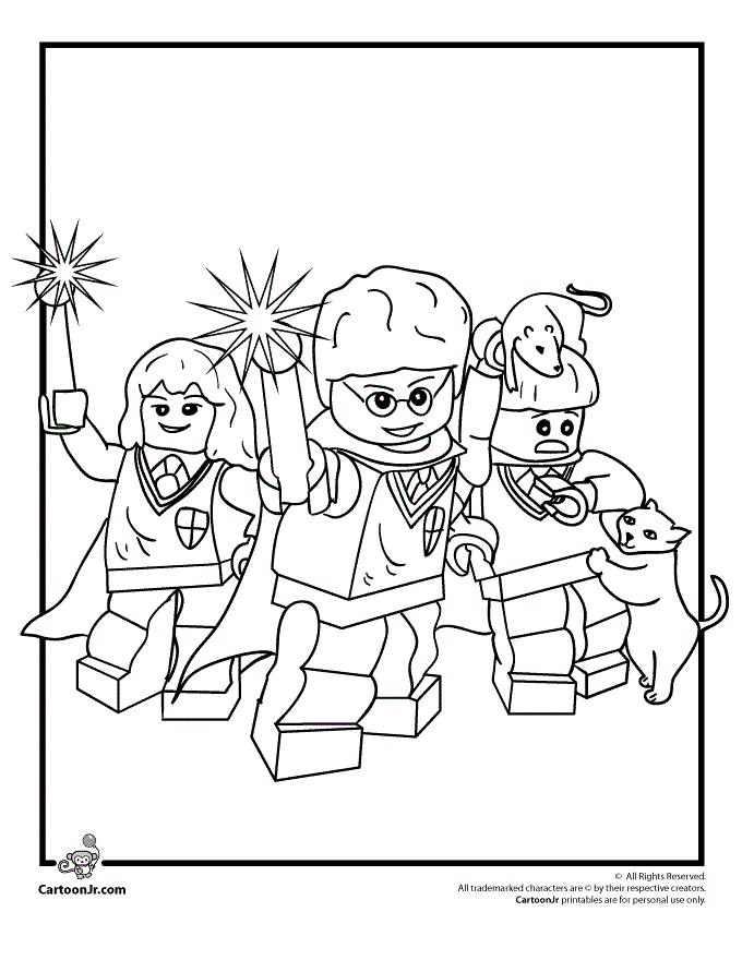 Coloriage Lego Harry Potter - Lego à imprimer
