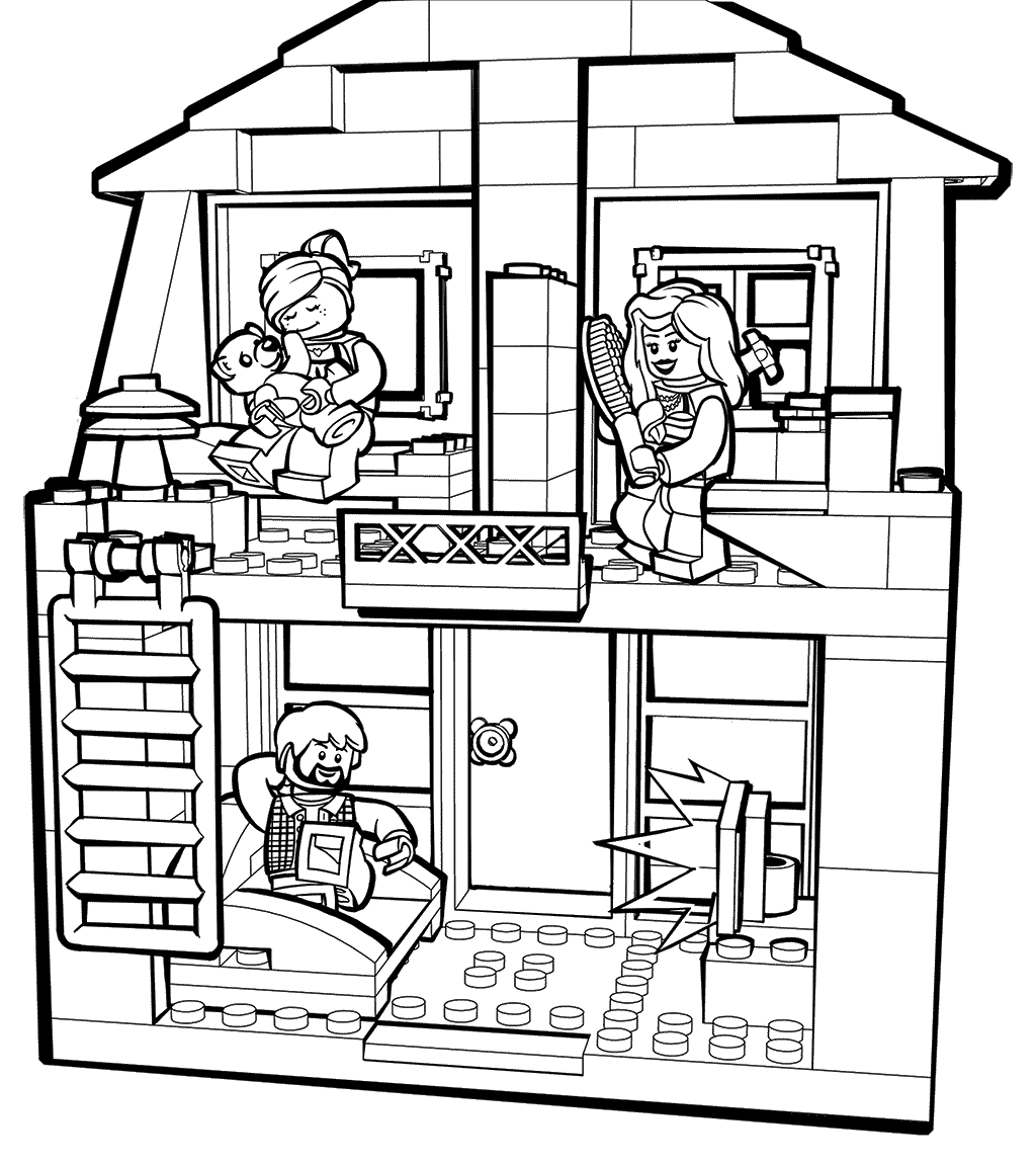 Coloriage Lego Juniors - Lego junior à imprimer