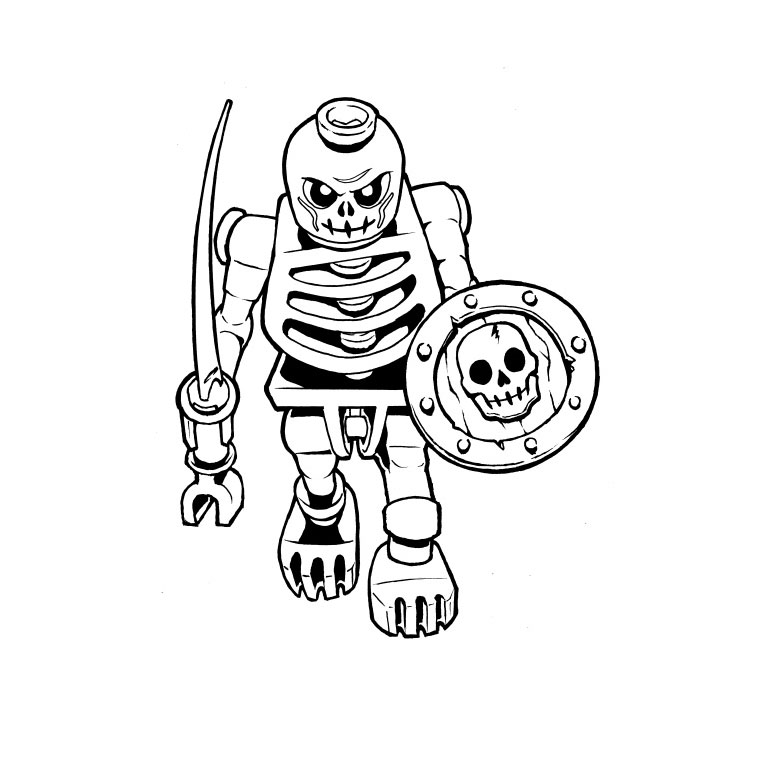 Coloriage Lego Ninjago Halloween Dragon - Ninjago à imprimer