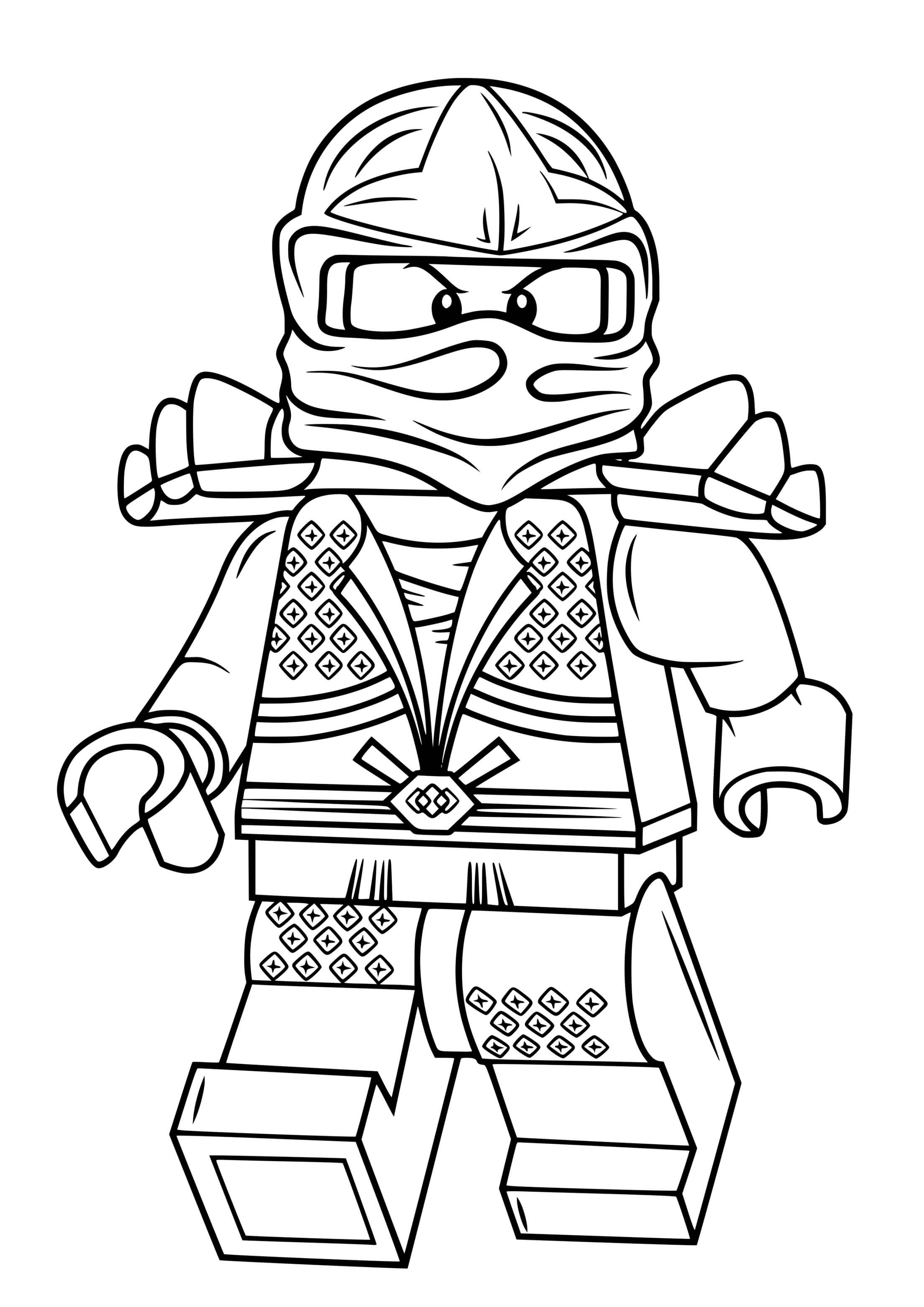 Coloriage Lego Ninjago Lloyd Zx - Ninja à imprimer