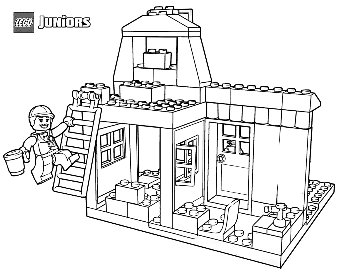 Coloriage Lego Pony Farm - Lego junior à imprimer