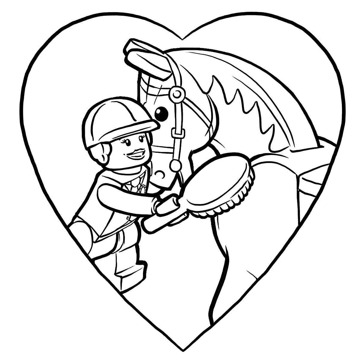 Coloriage Lego Pony Pals - Lego junior à imprimer