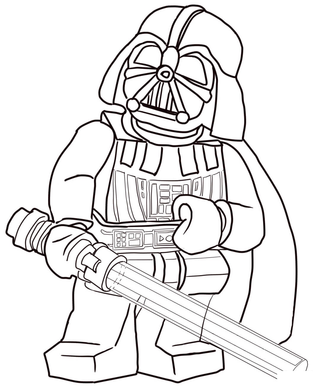 Coloriage Lego Star Wars - Soldat Clone en Armure - Star wars à imprimer