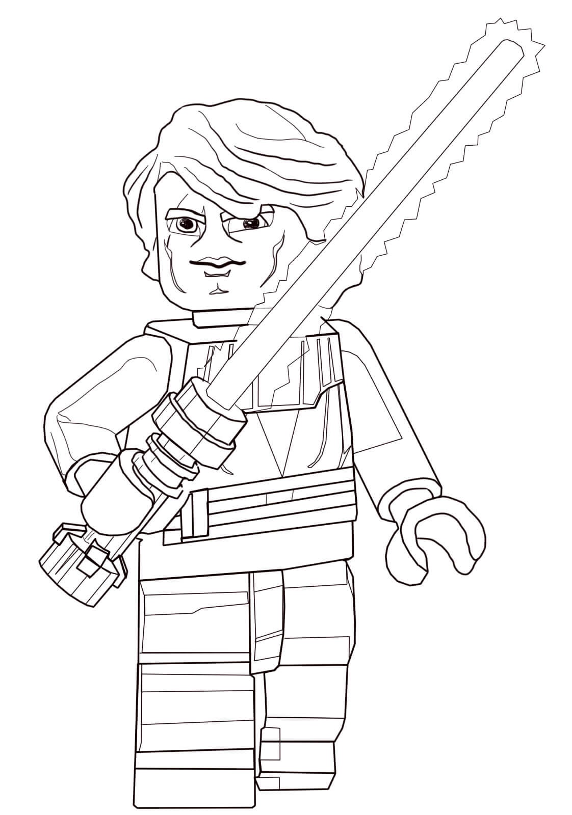 Coloriage Lego Star Wars soldat de l'Empire galactique - Star wars à imprimer