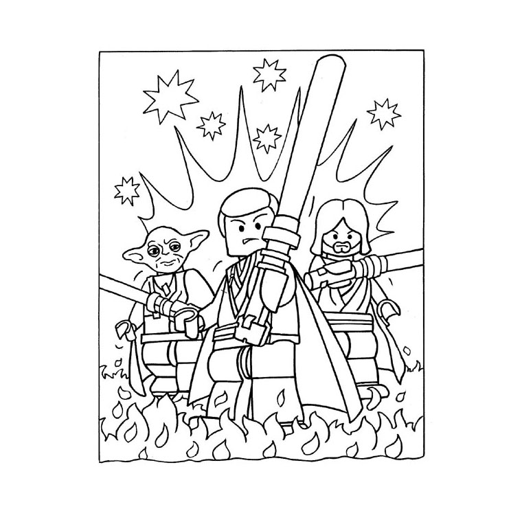 Coloriage Lego Star Wars - Lego à imprimer