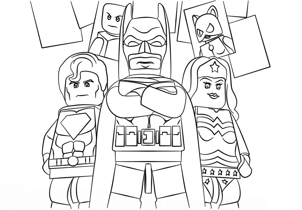 Coloriage Lego Super Heroes Batman - Lego batman à imprimer