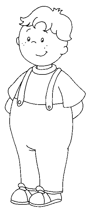 Coloriage Leo Le Meilleure Ami De Caillou - Caillou à imprimer
