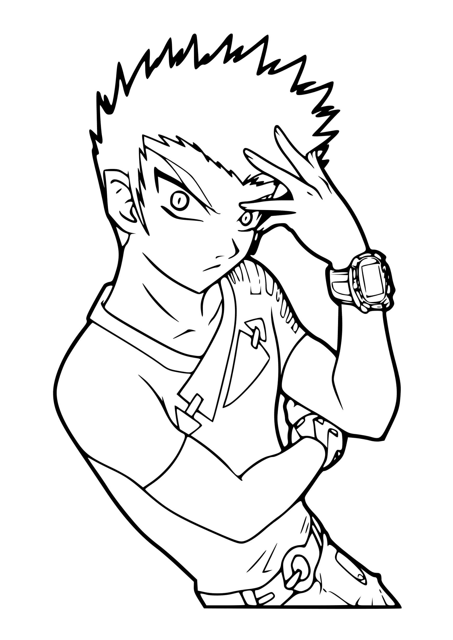 Coloriage Leonidas - Bakugan à imprimer