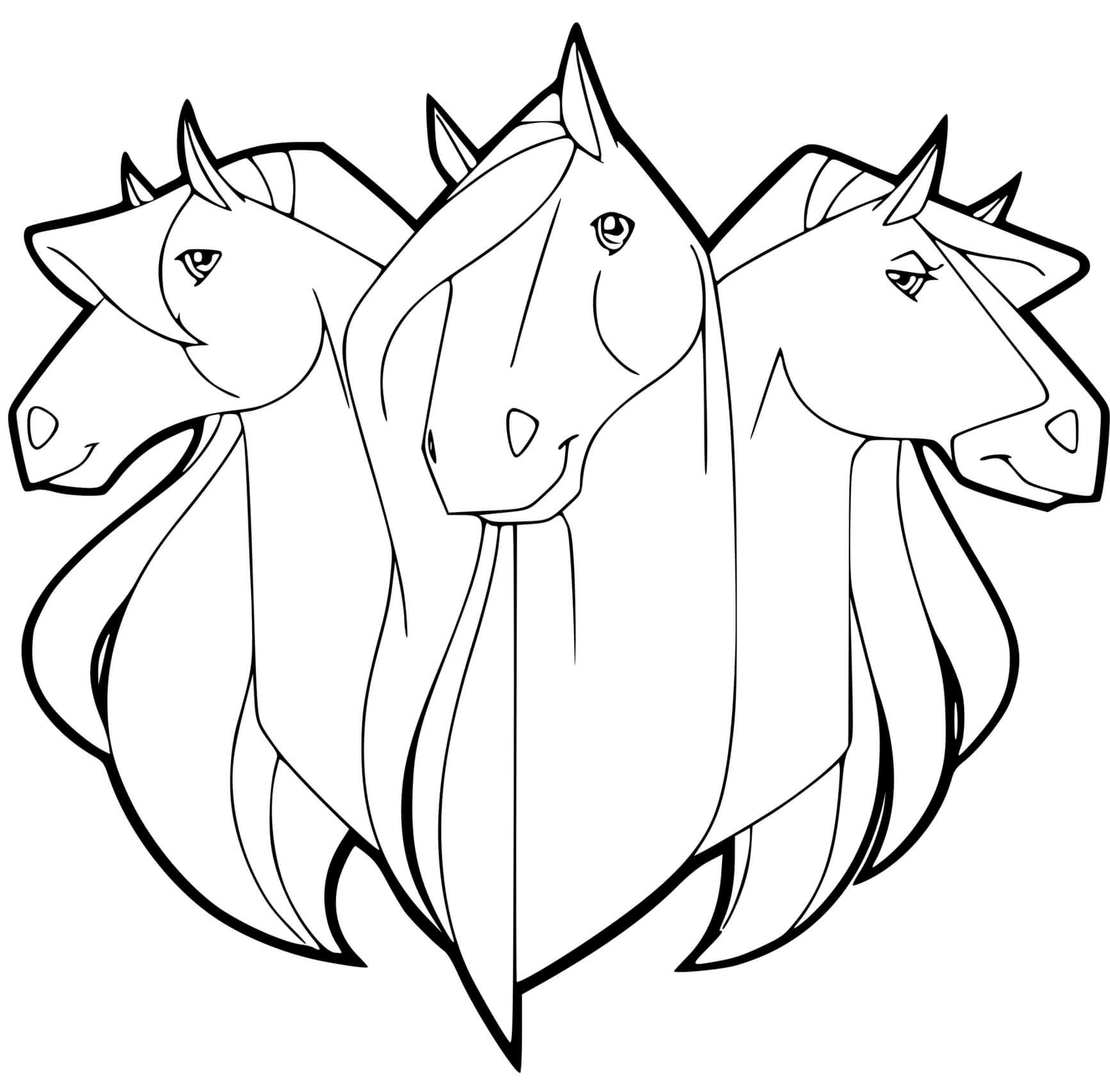 Coloriage Les Chevaux Calypso Scarlet Chili Horseland - Horseland à imprimer