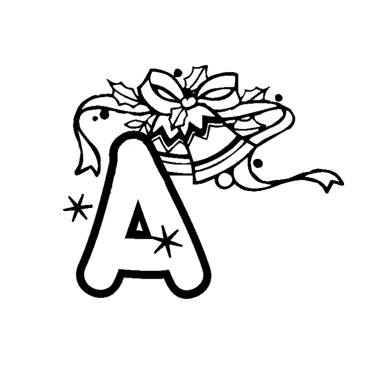 Coloriage Lettre A - Alphabet à imprimer