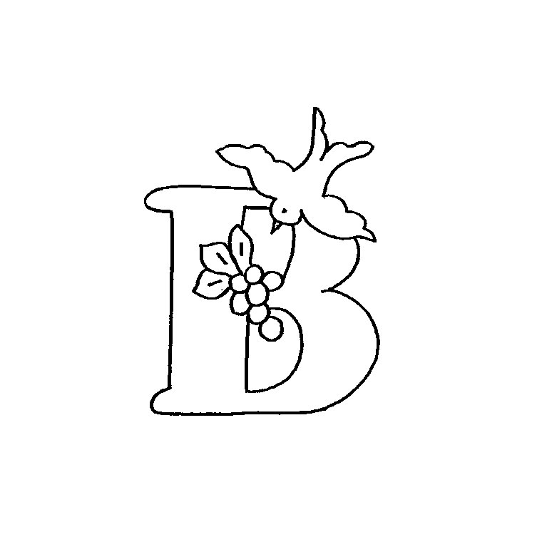 Coloriage Lettre B - Alphabet à imprimer