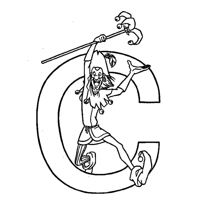 Coloriage Lettre C - Alphabet à imprimer