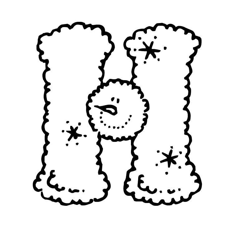 Coloriage Lettre H - Alphabet à imprimer
