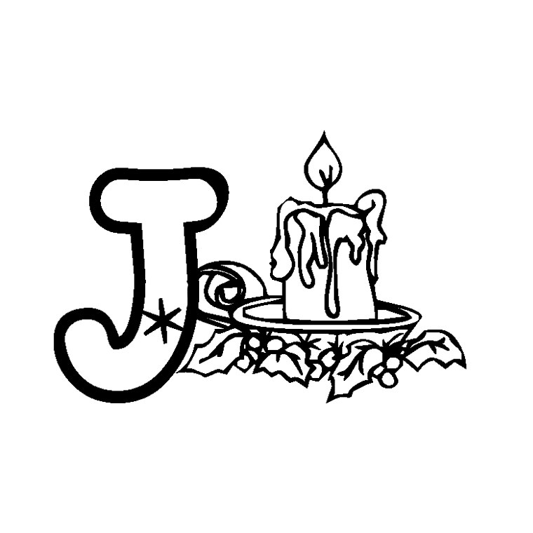 Coloriage Lettre J - Alphabet à imprimer