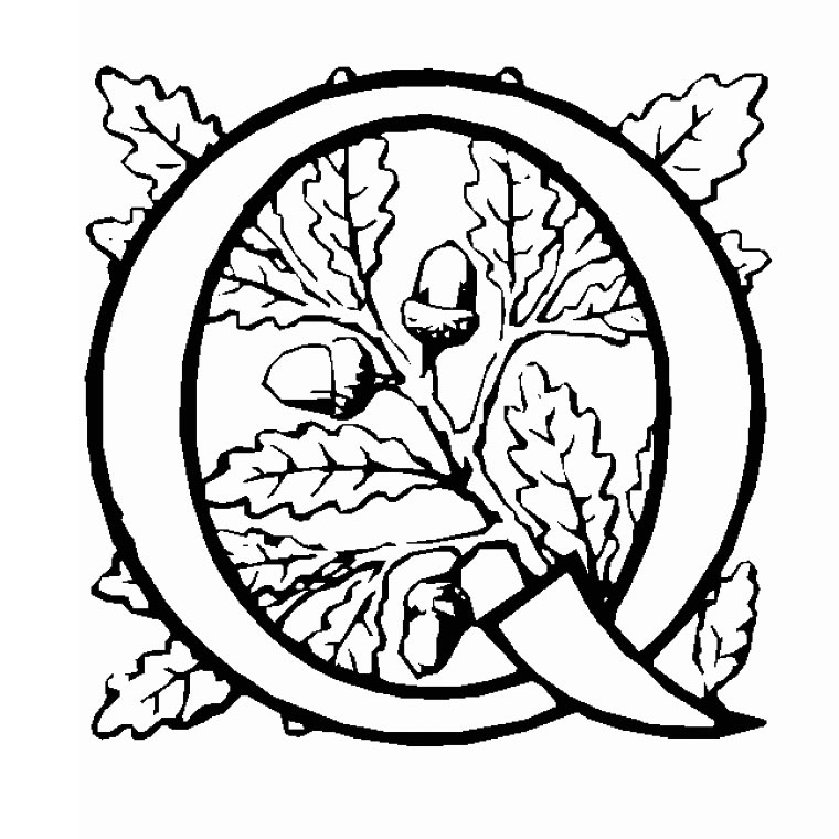 Coloriage Lettre Q - Alphabet à imprimer