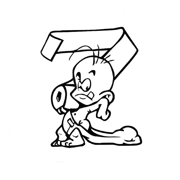Coloriage Lettre Z - Alphabet à imprimer